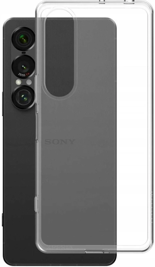 Θήκη Sony Xperia 1 VII Spacecase Clear Case Διάφανη Σιλικόνης 1mm - Transparent (5905719119669)