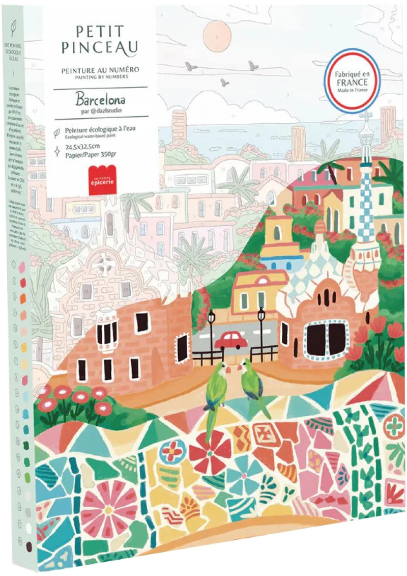 PETIT PINCEAU ΖΩΓΡΑΦΙΚΗ ΜΕ ΑΡΙΘΜΟΥΣ - BARCELONA (#350055)