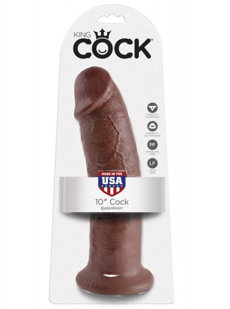 Ρεαλιστικό Dildo King Cock 25.4cm Καφέ