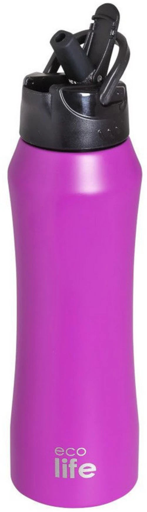 Ecolife Thermos Pink Με Eσωτερικό Καλαμάκι  33-BO-3060