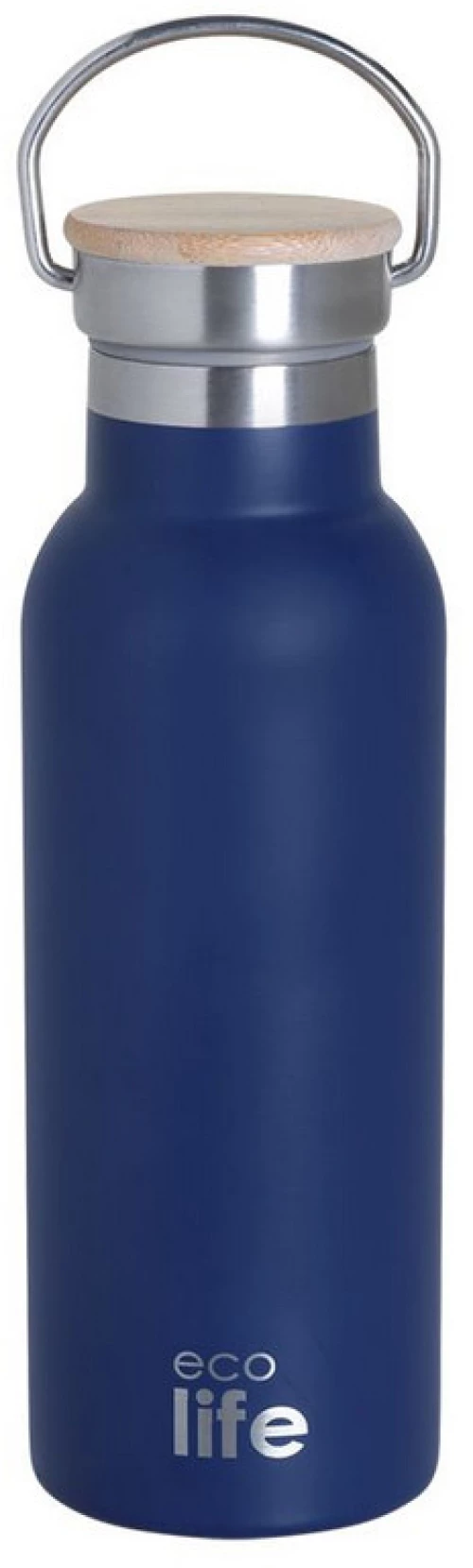 Ecolife Thermos Bamboo Lid Indigo Blue 500ml 33-BO-3051