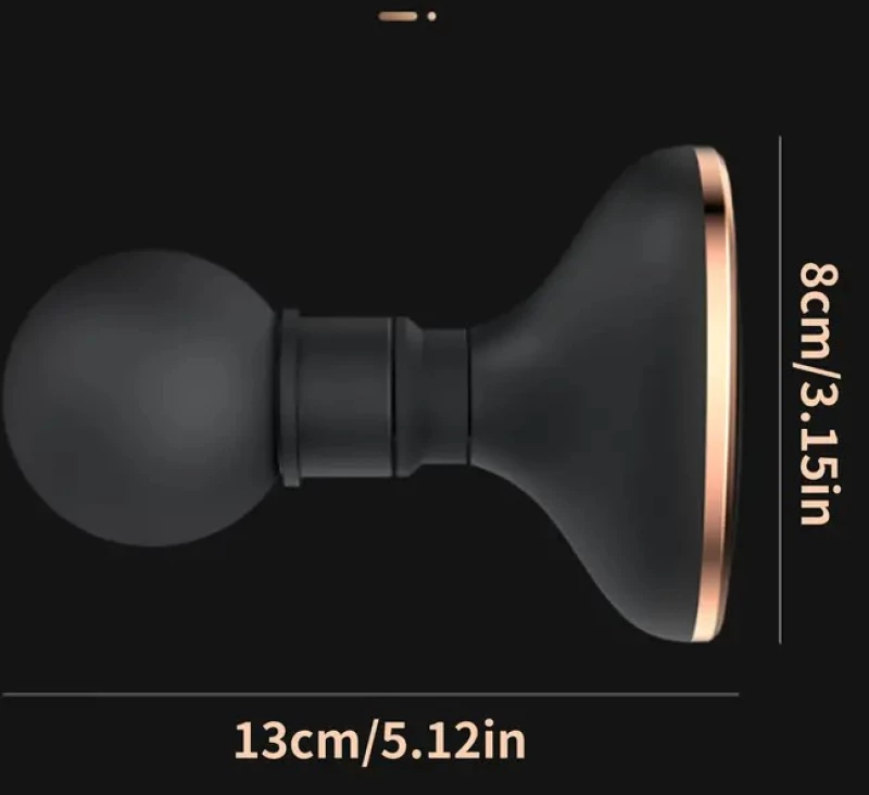 Μίνι Συσκευή Μασάζ Love Market 13cm Μαύρη