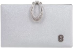 Τσάντα φάκελος clutch JH2237 - Ασημί Bag to Bag