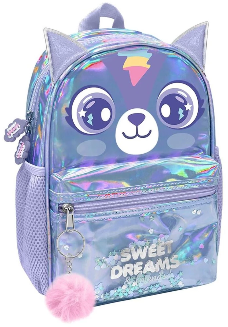 Kids Backpack PVC Silver Sweet Dreams KL11668