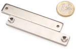 Μεταλλικό Αντικρίσμα 80x14x3mm Οπή Φρέζα