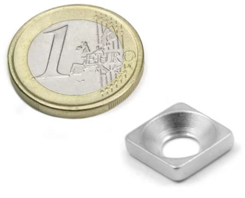 Μεταλλικό Αντικρισμα 12x12x3mm Οπή Φρέζα