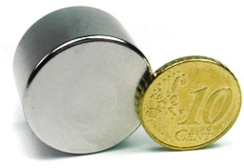 Μαγνήτης Δίσκος Φ25x15mm Νεοδυμίου Δύναμη Έλξης 29kg