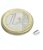 Μαγνήτης Κύλινδρος Φ2x4mm Νεοδυμίου Δύναμη Έλξης 160gr