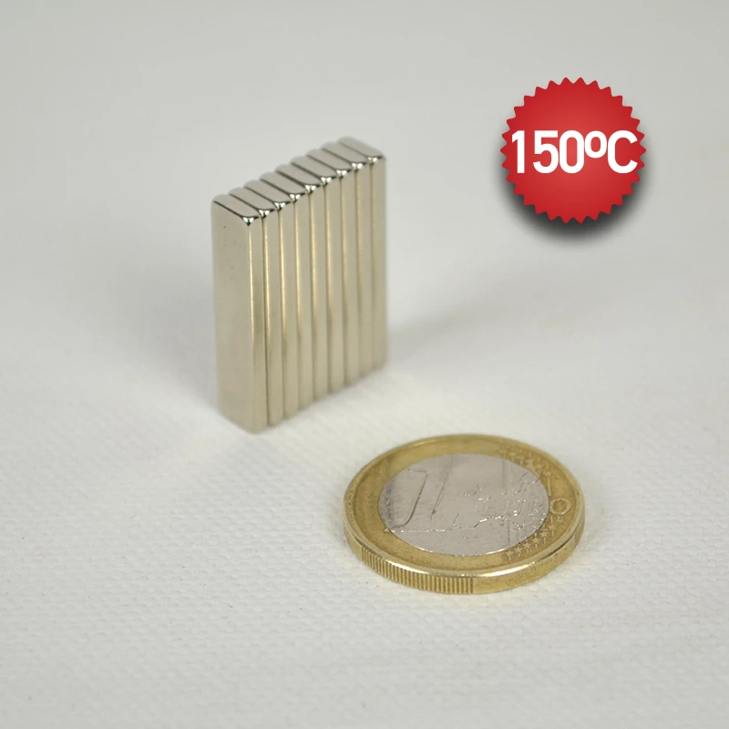 Μαγνήτης Παραλληλεπίπεδος 25x6x2mm 150 °C Νεοδυμίου Δύναμη Έλξης 1,7kg