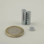 Μαγνήτης Δίσκος Φ6x3mm Νεοδυμίου Δύναμη Έλξης 900gr