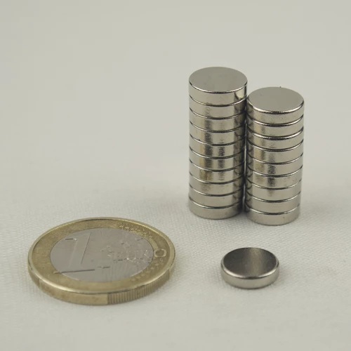 Μαγνήτης Δίσκος Φ9.5x2.5mm Νεοδυμίου Δύναμη Έλξης 1,7kg