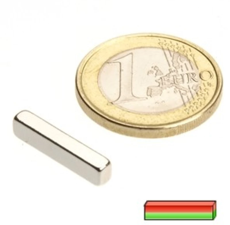 Μαγνήτης Παραλληλεπίπεδος 18x4x3mm Παραπολικός 120 °C Νεοδυμίου Δύναμη Έλξης 2kg