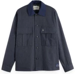 Scotch&Soda Men Melange army overshirt