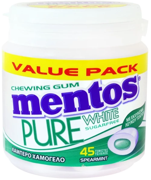 Mentos Pure White Spearmint 90g