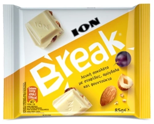 ION Break Σοκολάτα Λευκή 85gr