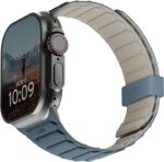 UAG Pathfinder Silicone Double-Sided Magnetic Strap for Apple Watch 42 / 44 / 45 / 46 / 49mm - Gray-Blue