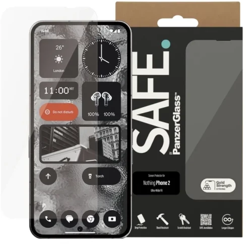 SAFE by PanzerGlass - Screen Protector - Nothing Phone 2 - Ultra-Wide Fit / Electronics