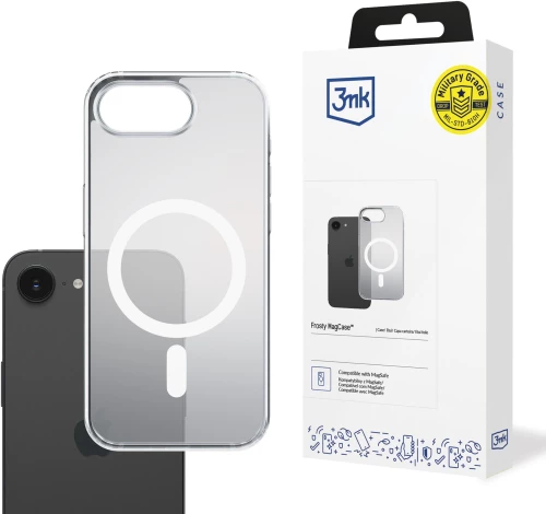 3mk Frosty MagCase for Apple iPhone 16E - white