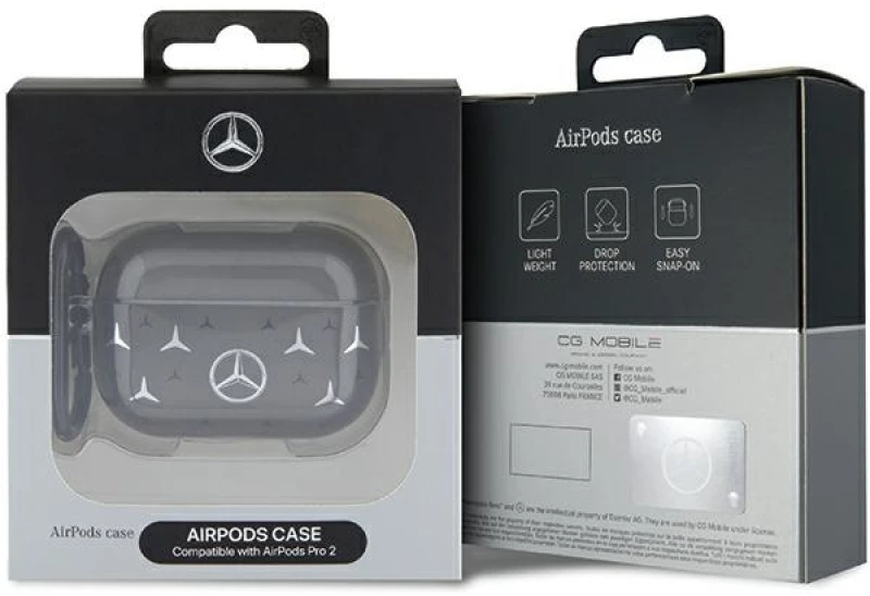 Mercedes MEAP28DPMGS AirPods Pro 2 (2022/2023) cover black Large Star Pattern
