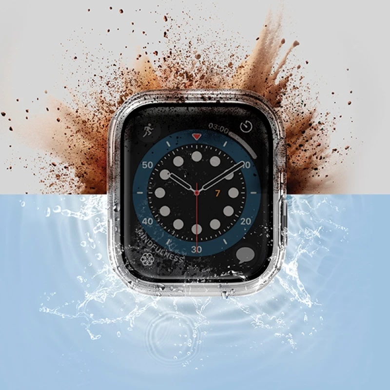 Uniq Nautic Apple Watch Series 7/8/9 41mm Case Transparent/Dove Clear
