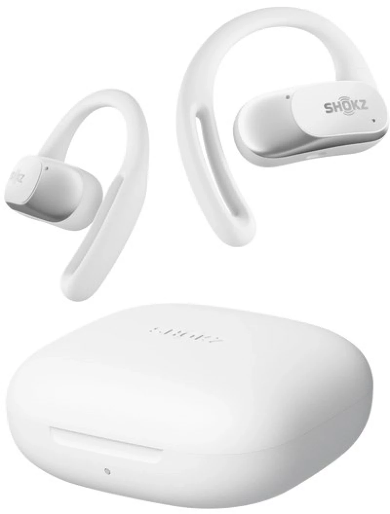 SHOKZ OpenFit Air, weiss Headset Wireless Ear-hook Calls/Music/Sport/Everyday Bluetooth White