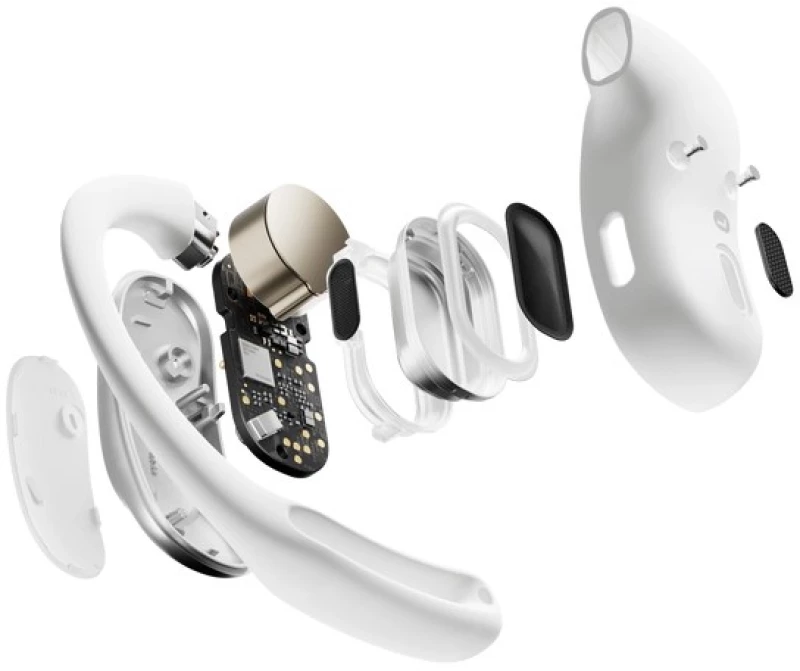 SHOKZ OpenFit Air, weiss Headset Wireless Ear-hook Calls/Music/Sport/Everyday Bluetooth White