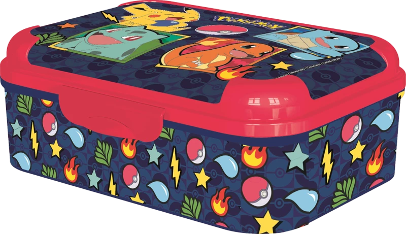 Stor - POKÉMON Asker Lunch Box - 17 x 13.5 x 6.2 cm / Toys