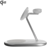 Puro Mag Station Qi2 3-in-1 Wireless Charger Compatible with MagSafe - White