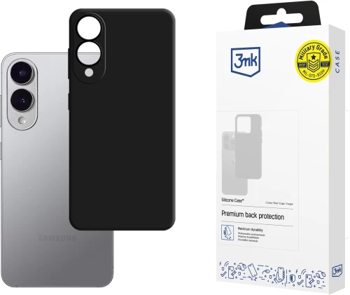 3mk Silicone Case for Samsung Galaxy S25 Edge - Black