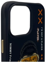 Nimmy Cool&Cute 2.0 Monkey Case for iPhone 15 Pro - Black