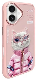 Nimmy Cool&Cute 2.0 Cat Case for iPhone 16 - Pink