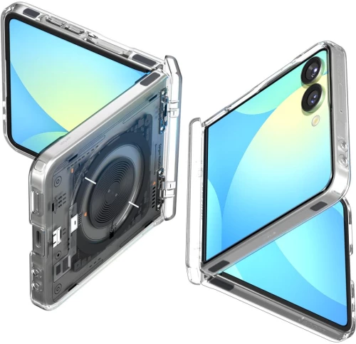 Spigen Ultra Hybrid Pro MagSafe Case for Samsung Galaxy Z Flip 7 Zero One - Transparent