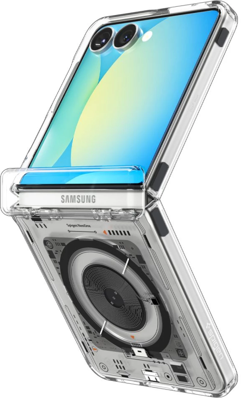 Spigen Ultra Hybrid Pro MagSafe Case for Samsung Galaxy Z Flip 7 Zero One - Transparent
