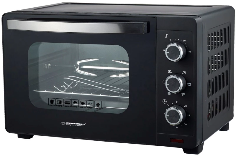 Esperanza EKO006N Mini oven with convection and spit 25 l 1600W Black