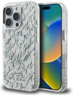 Karl Lagerfeld IML Karl Script Pattern MagSafe Case for iPhone 16 Pro Max - White