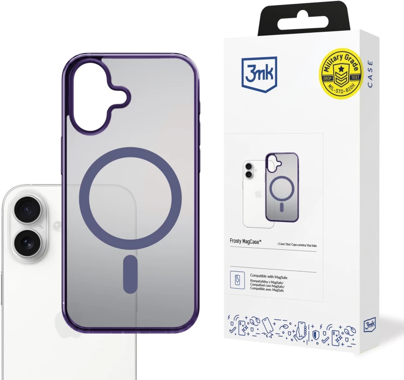 3mk Frosty MagCase for iPhone 17 - purple