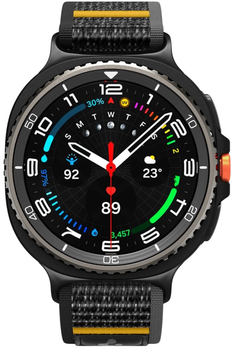 Spigen Athlex Air Strap for Samsung Galaxy Watch 40/44/46mm - Black and Yellow