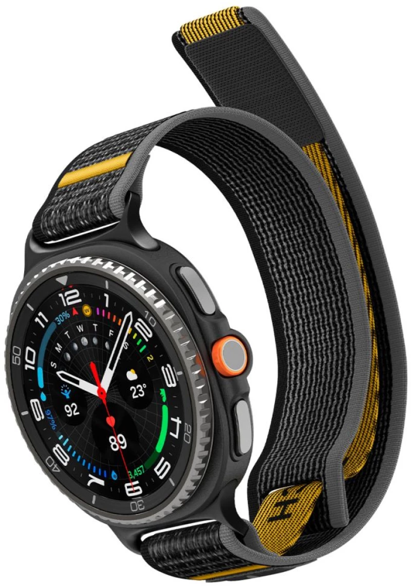 Spigen Athlex Air Strap for Samsung Galaxy Watch 40/44/46mm - Black and Yellow