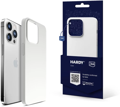 3mk Hardy Silicone MagCase for iPhone 14 Pro - White