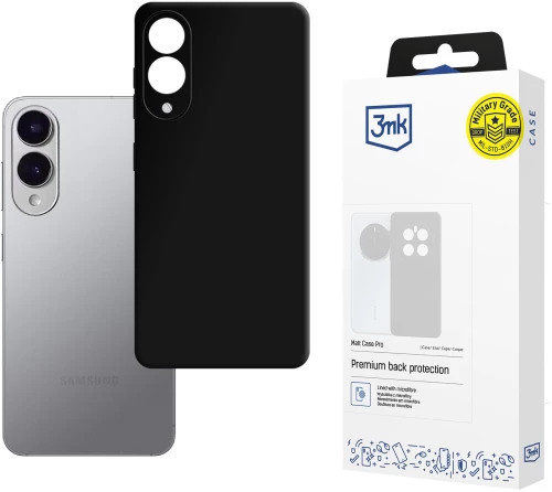 3mk Matt Case Pro for Samsung Galaxy S25 Edge - Matte Black