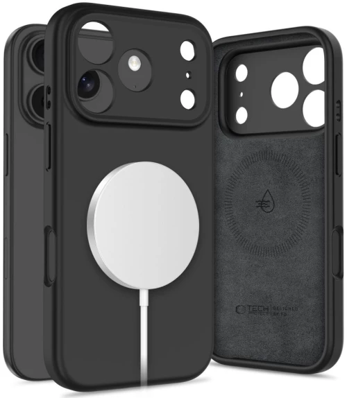Tech-Protect Silicone MagSafe Case for iPhone 17 Pro - Black