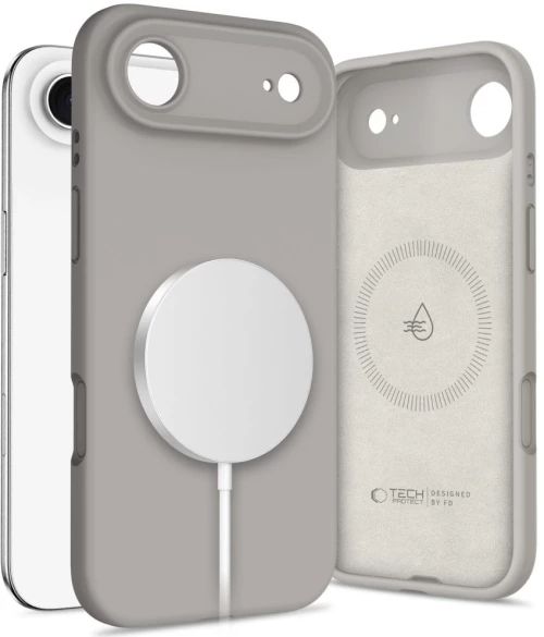 Tech-Protect Silicone MagSafe Case for iPhone 17 Air - Gray