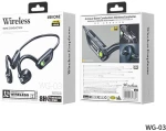 Ασύρματα Ακουστικά Bone Conduction με Bluetooth WEKOME WG-03 (Έντονο Πορτοκαλί)