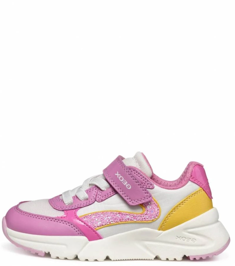 GEOX J LOFTUS A PS J46M2A 054FU C8F2V 1 DK PINK/YELLOW