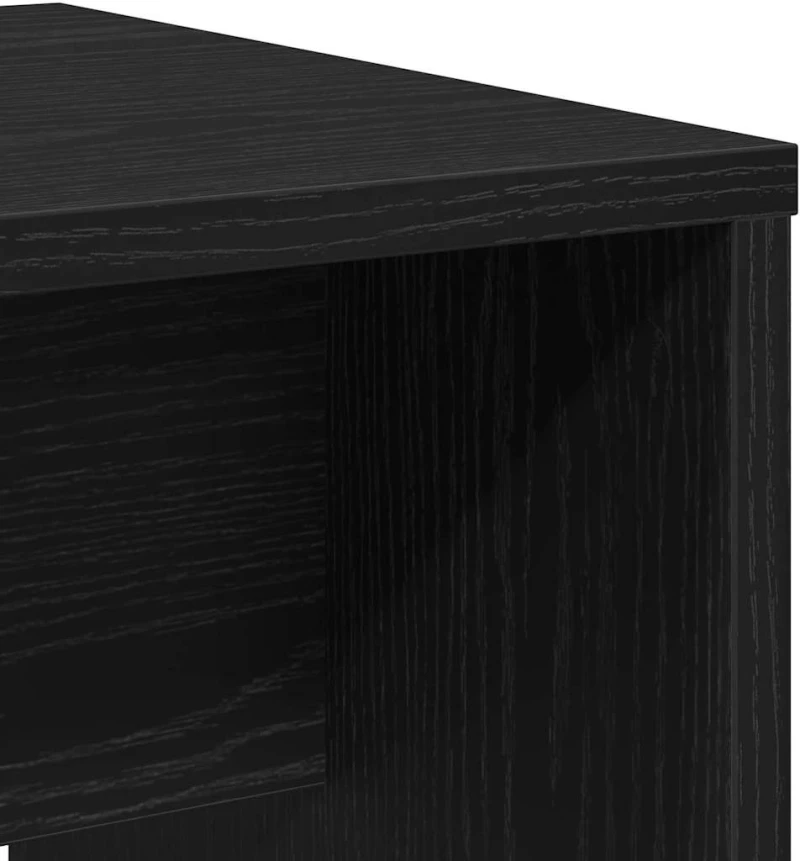 Καρέκλα Ντύσιμου Μαύρη Δρυ 70x35x45 cm MDF Μαύρο 862793