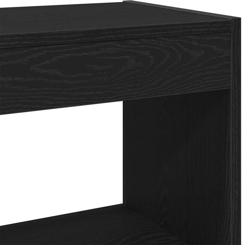 Μαύρος Δρύινος Βιβλιοθήκη - 80x30x72 εκ Μαύρο 862720