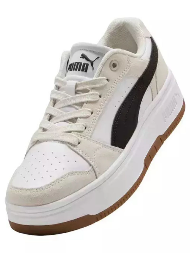 PUMA REBOUND FEMME LOW SD 402593 01 WHITE/BLACK/IVORY