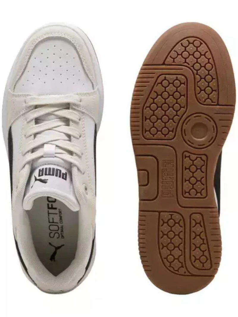 PUMA REBOUND FEMME LOW SD 402593 01 WHITE/BLACK/IVORY