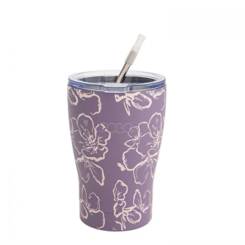 Polo Κούπα Θερμός Coffee MUG Μωβ Flowers 350ml