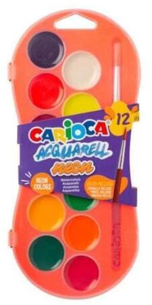 Carioca Νερομπογιές Neon (12 Χρωμάτων)